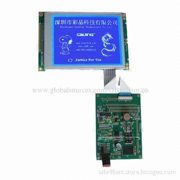 320 x 240 dots matrix LCD display module work with control board CB001 support RS-232/TTL